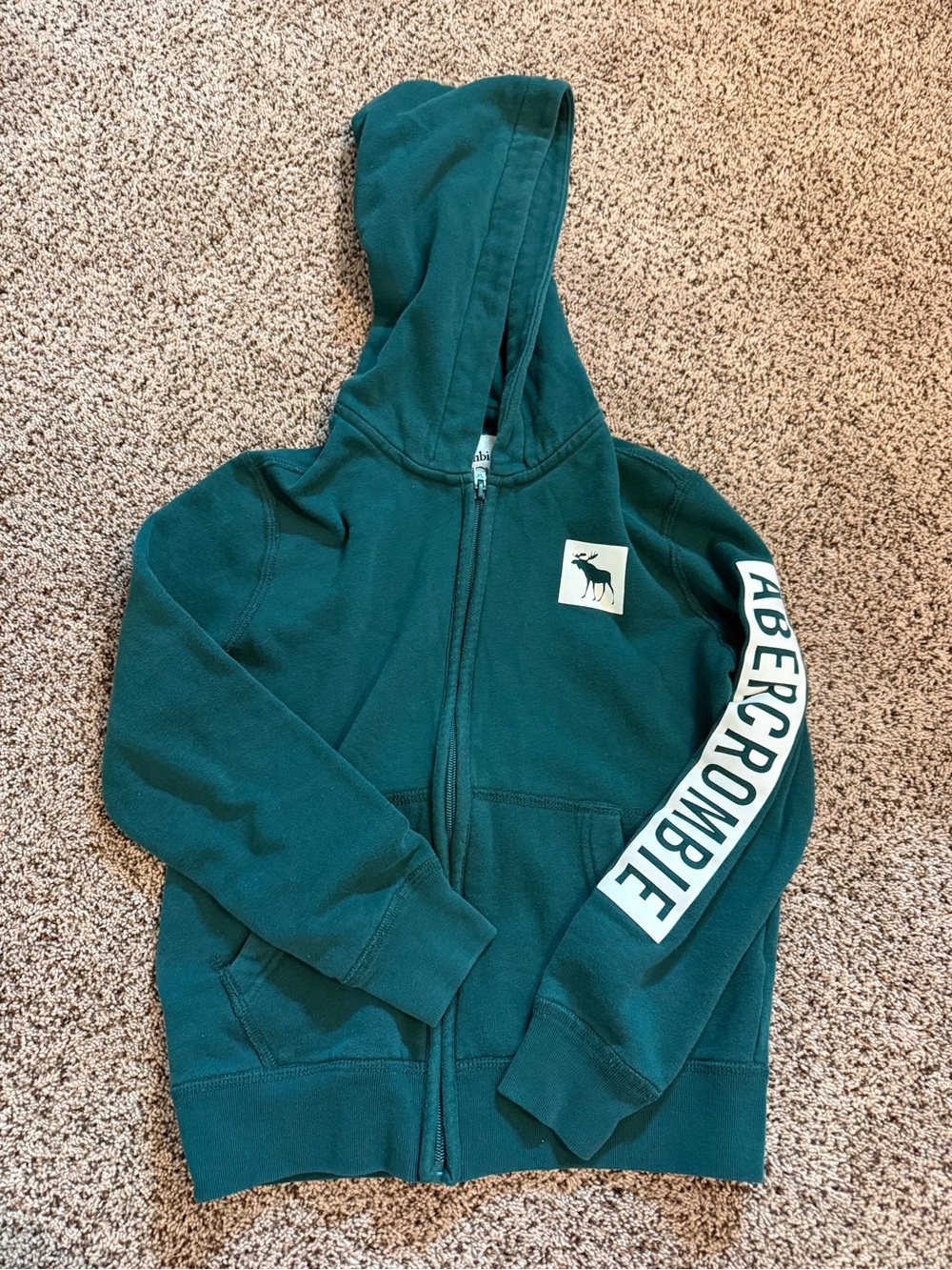 Abercrombie kids green hoodie size 7